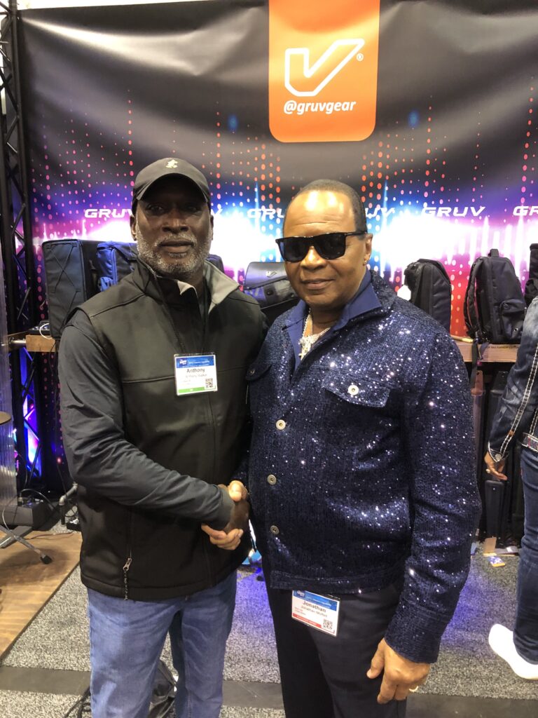 John "Sugarfoot" Moffet at NAMM 2023.